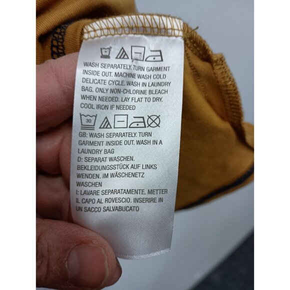 Belle Kim Gravel Womens BOHO Top 2X Mustard Yellow Floral Balloon Sleeve Casual - Picture 5 of 8